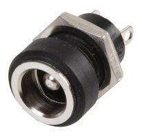 LUMBERG 1614 10 DC Power Connector, Jack, 2 A, 2.35 mm, Panel Mount, Solder