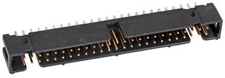 3M N2550-6002RB Pin Header, Wire-to-Board, 2.54 mm, 2 Rows, 50 Contacts, Through Hole Straight, 2500