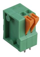 MULTICOMP PRO MC000001 Wire-To-Board Terminal Block, 2.54 mm, 2 Ways, 26 AWG, 20 AWG, Push In