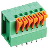 MULTICOMP PRO MC000005 Wire-To-Board Terminal Block, 2.54 mm, 6 Ways, 26 AWG, 20 AWG, Push In