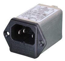 PRO ELEC PELB1076 Power Line Filter, General Purpose, 250 V, 6 A, Single Phase, 1 Stage, Chassis Mount
