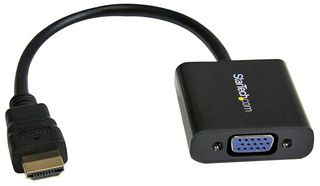 STARTECH HD2VGAE2 Connector Adapter, HDMI, 1 Ways, Plug, VGA, 1 Ways, Receptacle