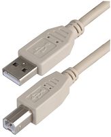 PRO SIGNAL PSG91424 USB 2.0 A Male to B Male Cable, 1m Grey