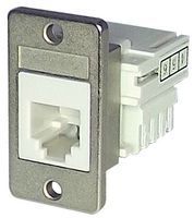 TUK KSH66WHPM Modular Connector, RJ12 Jack, 1 x 1 (Port), 6P6C, Panel Mount