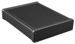 HAMMOND 1455P1601BK Metal Enclosure, 1455 Series, Extruded With Metal End Panels, Small, Extruded Aluminium, 30.5 mm