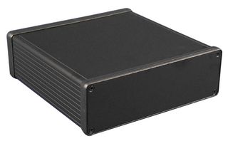 HAMMOND 1455T1601BK Metal Enclosure, 1455 Series, Extruded With Metal End Panels, Small, Extruded Aluminium, 51.5 mm