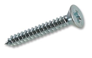DURATOOL STCSK1128ZP SCREW, SELF TAPPING, CSK, 8X1-1/2