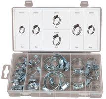 DURATOOL D01895 Hose Clamp Set, 16mm to 40mm, 26 Pieces