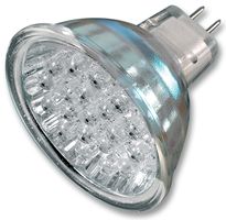 PRO ELEC MR16WT20 LED LAMP, 12V, MR16, WHITE, 20 LED