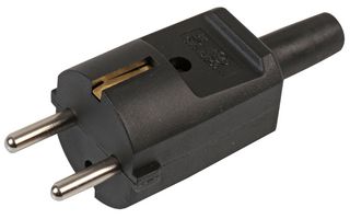 PRO ELEC ECS001-SCH Power Entry Connector, Schuko, 16 A, Black, Nylon (Polyamide) Body, 250 V
