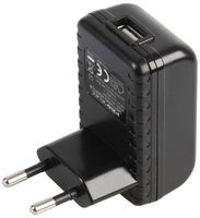 PRO ELEC PEL00394 USB POWER SUPPLY, 5V, 2.1A BLACK, EURO