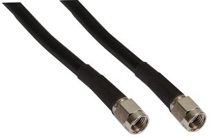 SIRETTA ASMA1500C058L13 RF / Coaxial Cable Assembly, 49.2 ft, 15 m, LLC200A, SMA Straight Plug, SMA Straight Plug, 50 ohm