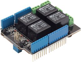 SEEED STUDIO 103030009 Relay Shield, 4.75 V to 5.25 V Supply, 8 to 250 mA, 1Hz, Arduino or Seeeduino Board