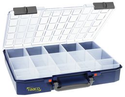 RAACO 136310 Storage Box, CarryLite, 15 Inserts, Blue, 79mm x 413mm x 330mm