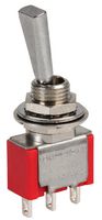 MULTICOMP PRO 1MS2T6B11M1QE Toggle Switch, On-(On), SPDT, Non Illuminated, 1M, Panel Mount, 5 A