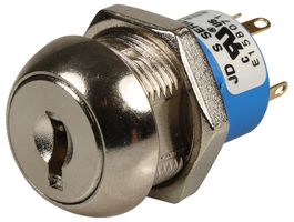 MULTICOMP PRO MP004589 Keylock Switch, 3 Position, PC Pin, 4 A