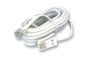 MULTICOMP PRO PS11454 CABLE, BT PLG TO RJ11, WHITE, 3M