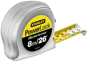STANLEY 0-33-526 TAPE MEASURE, 8M, POWERLOCK