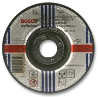 BOSCH 2608600221 Cutting Disk, Steel, 125 mm Diameter, 22.23 mm Bore, 2.5 mm Thickness, 80 m/s Max Speed