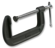 DURATOOL D00096 G Clamp, 6", Matt Black Finish, with Fine Thread