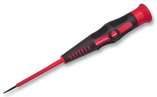 DURATOOL D00437 Screwdriver, Slotted, Insulated, 65 mm Blade, 1.5 mm Tip, 165 mm Overall