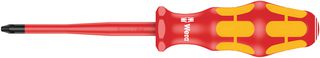 WERA 05006451001 Phillips Screwdriver, VDE, #2 Tip, 100 mm Blade Length, 205 mm Overall Length, Kraftform Plus