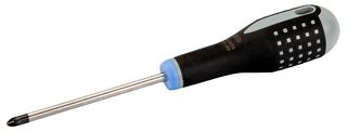 ERGO BAHCO BE-8810 Screwdriver, Pozidriv, PZ1, 75 mm Blade, 197 mm Overall