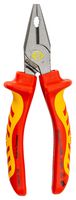 CK TOOLS T39072A 160-RND Combination Pliers, 1.6mm Hard/2.5mm Medium Hard/Above 4mm Soft Cutting, 173mm L, RedLine Series