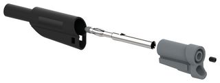 MULTICOMP 76-007 BANANA PLUG, STACKING, 4MM, 36A, BLACK