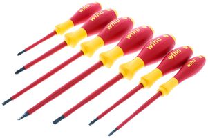 WIHA 32097 SCREWDRIVER SET, SL, PH, SQ, 7 PIECE