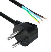 QUALTEK ELECTRONICS 398005-01 POWER CORD, SI 32 PLUG-FREE END, 2.5M