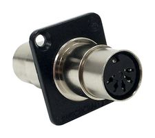 SWITCHCRAFT/CONXALL EHMIDI2B MIDI FEED THRU BLACK FLANGE, ROHS