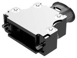 POSITRONIC D15000AWNE0/AA D SUB BACKSHELL, 180DEG, SIZE DA, ALUM