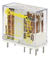 FINDER 50.12.9.024.5000 RELAY, SAFETY, DPDT, 250VAC, 8A