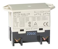 ARATAS G7L-2A-BUBJ-CB-AC24 POWER RELAY, DPST-NO, 25A, 24VAC, PANEL