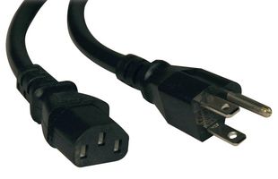 EATON TRIPP LITE P006-020 PWR CORD, NEMA 5-15P/IEC C13, 20FT, 10A