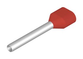 WEIDMULLER 9037310000. TERMINAL, TWIN WIRE, 16AWG, RED