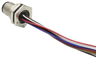 AMPHENOL LTW MSAS-10PMMS-SF8B30 SENSOR CORD, M12 PLUG-FREE END, 11.8"