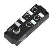 BANNER ENGINEERING JB-4M8-M12-4. JUNCTION BLOCK, 4PORT M8, 8 SIGNAL, IP67