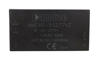 AIMTEC AME60-12S277VZ POWER SUPPLY, AC-DC, 12V, 5A