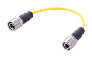 HARTING 21406060886010 CBL ASSY, 8P M12 PLUG-PLUG, 3.3 , YEL