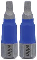 WIHA 70025 IMPACT BIT, SQ2, 1/4" DR, 1" LG, 2PK