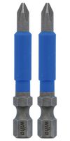 WIHA 70201 IMPACT BIT, PH1, 1/4" DR, 2" LG, 2PK