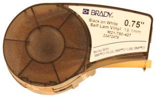 BRADY M21-750-427. LABEL, TAPE, SELF-LAM, 0.75INX14FT, VINY