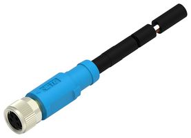 TE CONNECTIVITY T4061310004-007 SENSOR CORD, 4P, M8 RCPT-FREE END, 10M