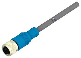 TE CONNECTIVITY T4161320003-005 SENSOR CORD, 3P, M12 RCPT-FREE END, 5M