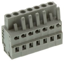 WAGO 231-107/026-000. TERMINAL BLOCK PLUGGABLE, 7 POSITION, 28