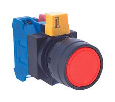 IDEC HW1B-M1F01-R. PB SWITCH, SPST-NC, 10A, 110VAC, SCREW