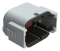 AMPHENOL SINE/TUCHEL ATM06-08SB-CAP PROTECTIVE CAP, 8POS, GRY, THERMOPLASTIC