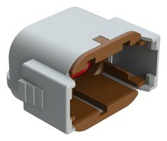 AMPHENOL SINE/TUCHEL ATM06-08SD-CAP PROTECTIVE CAP, 8POS, GRY, THERMOPLASTIC
